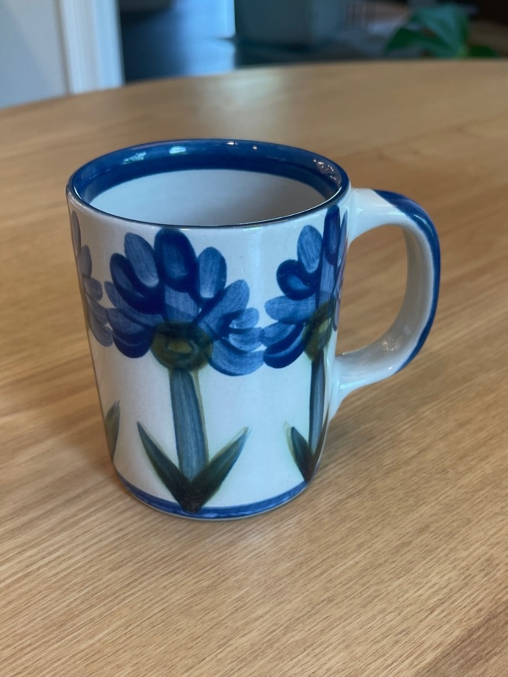 Louisville Stoneware Bachelor Button Coffee Mug Discontinued